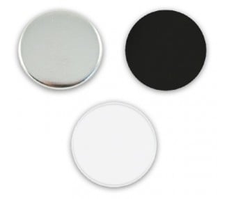 Badges vierges 25mm ronds - Scrapbooking dos plat