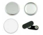 Badges vierges 45mm ronds - Attache aimant pour vêtements