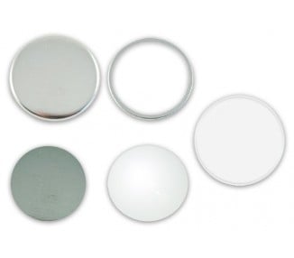 Badges vierges 88mm ronds - Miroir de poche
