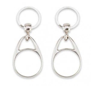 Porte clef vierge rond recto et verso