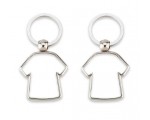 Porte clef personnalisable t-shirt vierge métal