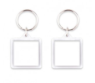 Porte clé  recto verso carré