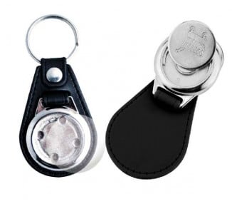 Fourniture porte clés jeton de caddie simili cuir