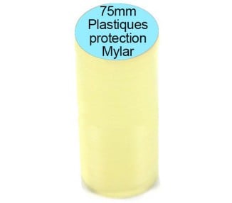 Plastique transparent Mylar 75mm