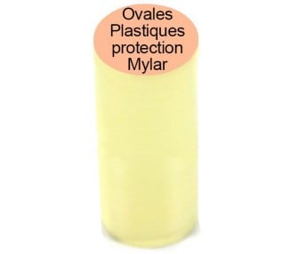 Plastique transparent Mylar ovales