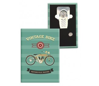 Badge rectangle personnalisé pince crocodile rotative vertical