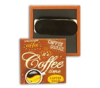 Badge aimantée carré