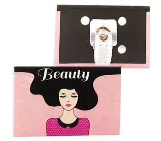 Badge rectangle personnalisé pince crocodile rotative horizontal