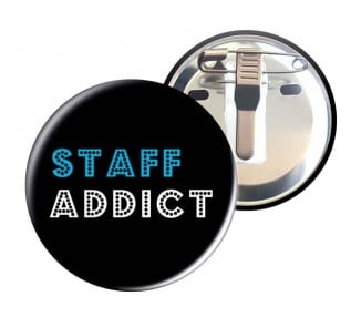 Badge avec pince croco-épingle 56mm