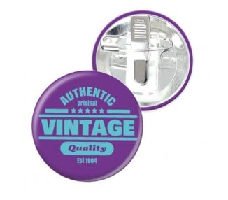 Badge personnalisé rond 45mm pince crocodile avec épingle