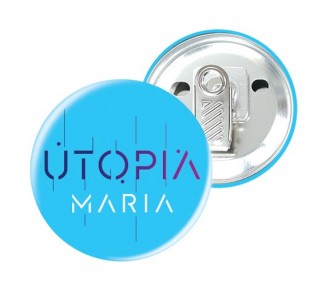 Badge 56mm pince crocodile rotative