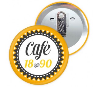 Badge personnalisable 88mm pince croco rotative