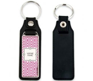 Porte clé personnalisé cuir