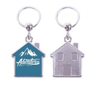 Porte clé maison personnalisé en métal