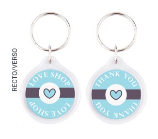 Porte clef personnalisé rond