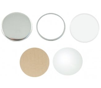Badges vierges miroirs de poche 56mm