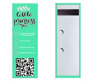 Badge vertical aimanté