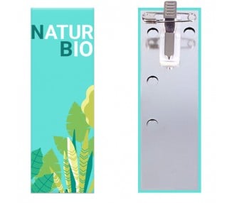 Badge rigide double attache