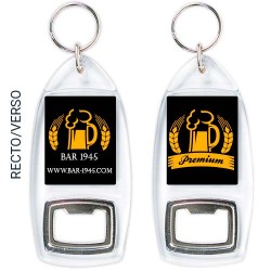 Porte clé décapsuleur publicitaire