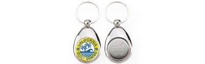Porte clés jeton caddie
