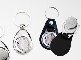 Lot De 10 Porte-Clés Métal Vierge - Plaqué Chrome Haute Qualité - Neuf